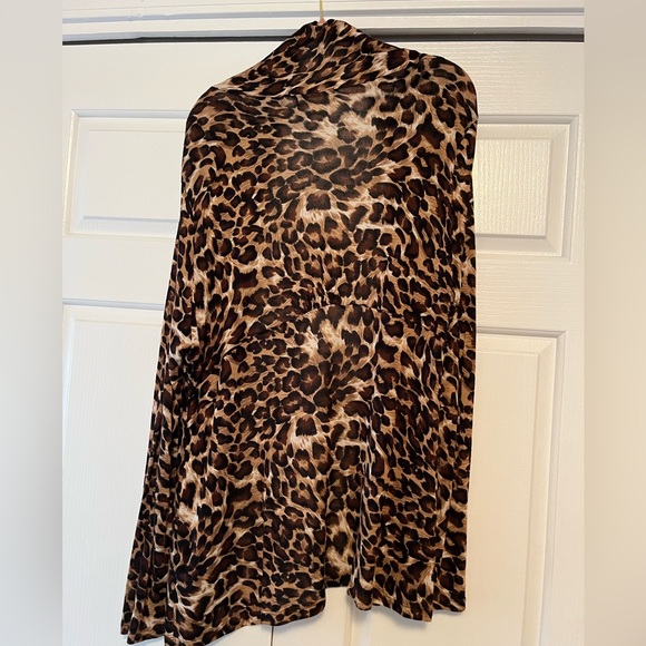 Zenana Leopard Duster Size 3X - Picture 2 of 4